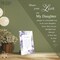 My Daughter Wood Plaque with Easel and Hook Wall Tabletop Art - 6 inches x 9 inches